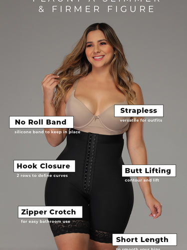 Shapewear & Fajas-Semaless No Zippers No Hooks No Straps Silicone Band  Sculpts Your Torso Lower Stomach Back Control Silicone Band Girdle 