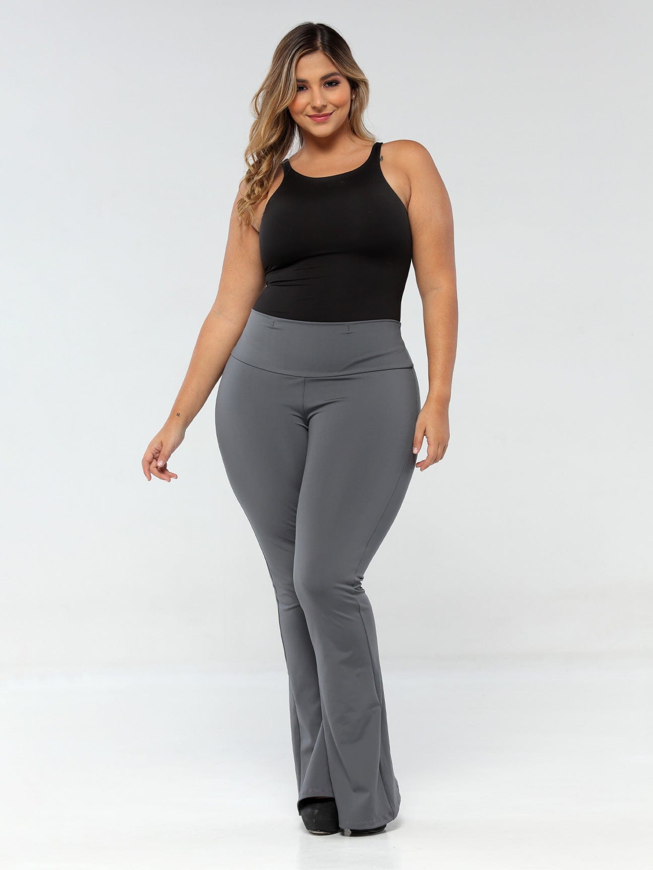Miss Independent Butt Lift Flare Leggings with Tummy Control