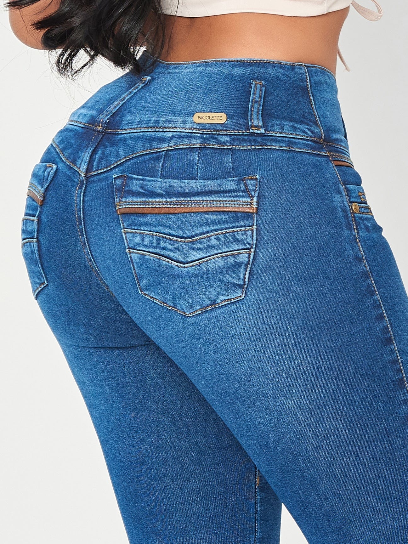 Jeans skinny levanta cola Destiny 13335